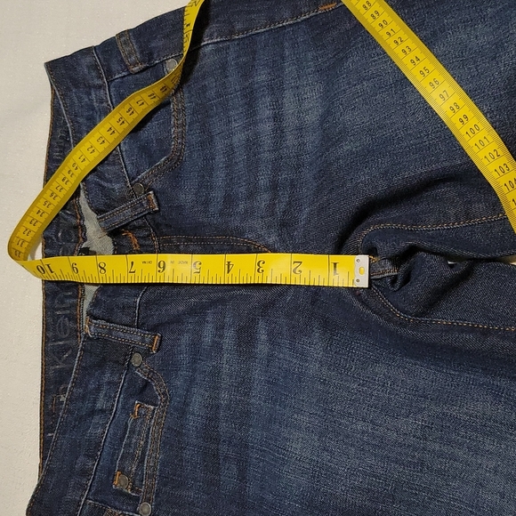 Calvin Klein dark wash mid rise ultimate skinny jeans size 0 - Picture 3 of 7